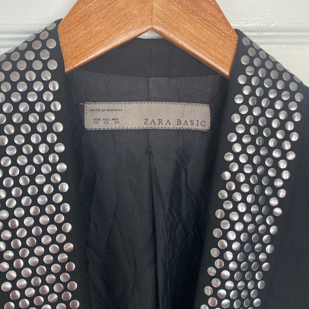 Zara Basics Blazer Jacket Chic Studded XS - Picture 2 of 11